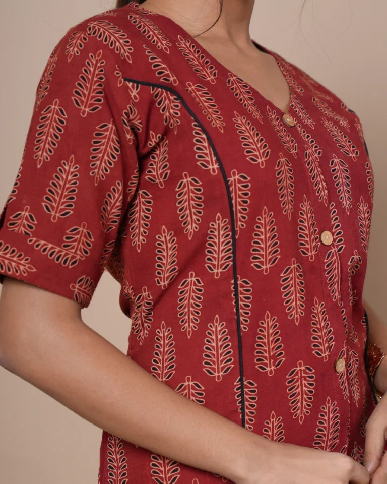 A-Line Umbrella Kurti with Pocket - ALU-AJK-2