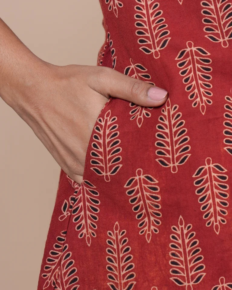 A-Line Umbrella Kurti with Pocket - ALU-AJK-2