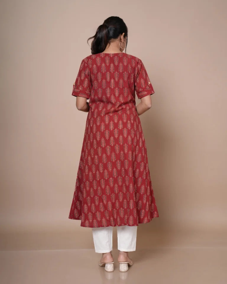 A-Line Umbrella Kurti with Pocket - ALU-AJK-2